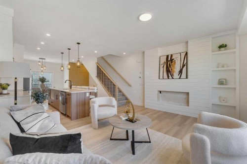 203-8850 48 Street Ne, Calgary, AB - Indoor Photo Showing Living Room