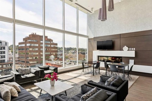 602-930 16 Avenue Sw, Calgary, AB - Indoor Photo Showing Living Room