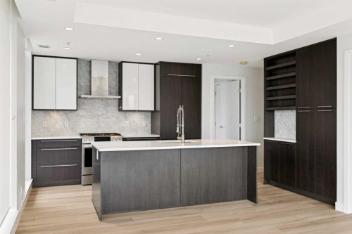 602-930 16 Avenue Sw, Calgary, AB - Indoor Photo Showing Kitchen With Upgraded Kitchen
