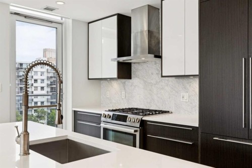602-930 16 Avenue Sw, Calgary, AB - Indoor Photo Showing Kitchen With Upgraded Kitchen