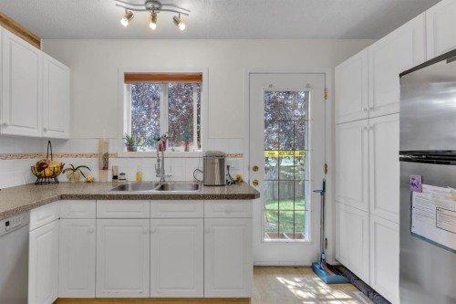 36 Dovista Court Se, Calgary, AB - Indoor Photo Showing Kitchen With Double Sink