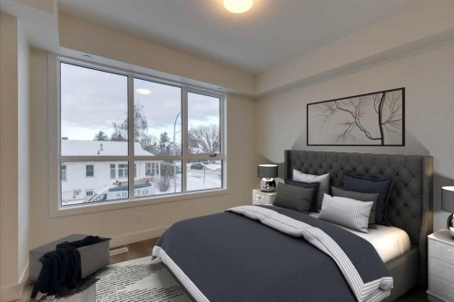 2122 7 Street Nw, Calgary, AB - Indoor Photo Showing Bedroom