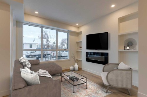 2122 7 Street Nw, Calgary, AB - Indoor Photo Showing Living Room