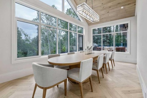 63 Pumpmeadow Crescent Sw, Calgary, AB - Indoor Photo Showing Dining Room