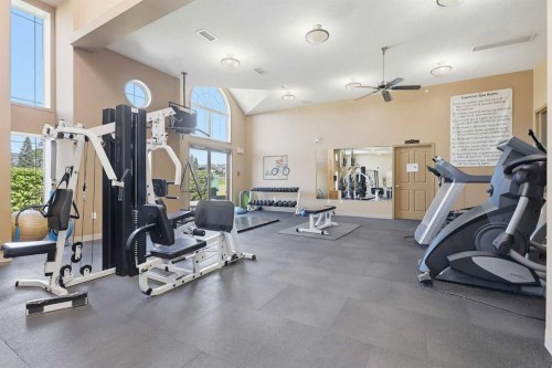 113-60 Sierra Morena Landing Sw, Calgary, AB - Indoor Photo Showing Gym Room