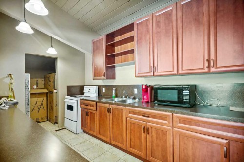 602-8948 Elbow Drive Sw, Calgary, AB - Indoor Photo Showing Kitchen With Double Sink