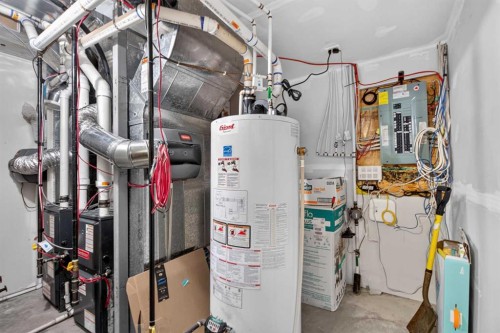 45 Saddlestone Drive Ne, Calgary, AB - Indoor Photo Showing Basement