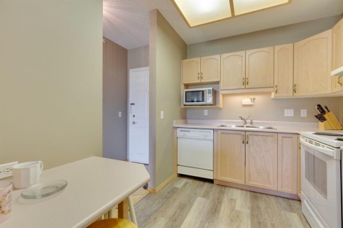 3109-3109 Hawksbrow Point Nw, Calgary, AB - Indoor Photo Showing Kitchen With Double Sink