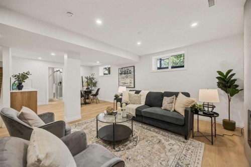 156 Strathridge Place Sw, Calgary, AB - Indoor Photo Showing Living Room