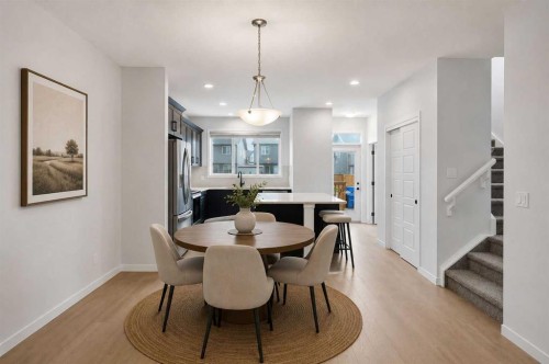 156 Seton Villas Se, Calgary, AB - Indoor Photo Showing Dining Room