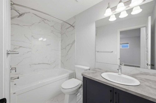 156 Seton Villas Se, Calgary, AB - Indoor Photo Showing Bathroom