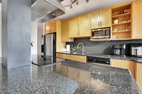 302-1225 15 Avenue Sw, Calgary, AB - Indoor Photo Showing Kitchen