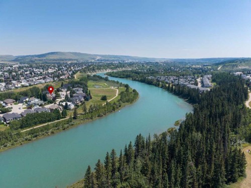 126 West Terrace Point, Cochrane, AB - Outdoor With Body Of Water With View