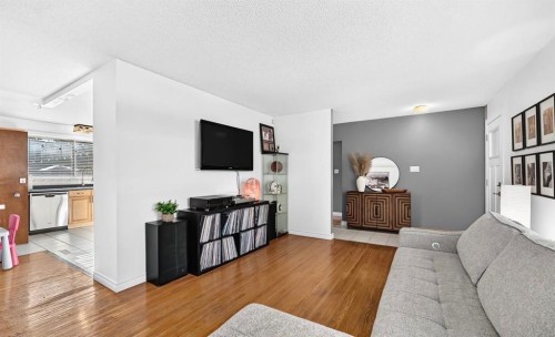 411 Woodland Crescent Se, Calgary, AB - Indoor Photo Showing Living Room