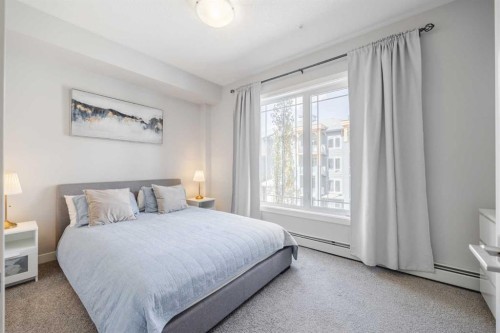 315-100 Auburn Meadows Manor Se, Calgary, AB - Indoor Photo Showing Bedroom