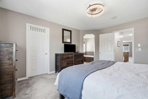 379 Cimarron Boulevard, Okotoks, AB - Indoor Photo Showing Bedroom