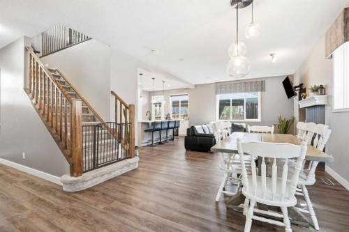 379 Cimarron Boulevard, Okotoks, AB - Indoor Photo Showing Dining Room