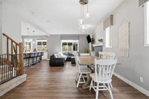 379 Cimarron Boulevard, Okotoks, AB - Indoor Photo Showing Dining Room