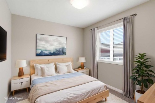 1449 Carrington Boulevard Nw, Calgary, AB - Indoor Photo Showing Bedroom