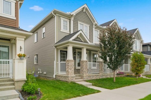 1449 Carrington Boulevard Nw, Calgary, AB - Outdoor With Deck Patio Veranda With Facade
