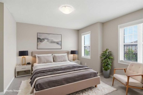 1449 Carrington Boulevard Nw, Calgary, AB - Indoor Photo Showing Bedroom