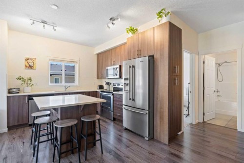 3417-215 Legacy Boulevard Se, Calgary, AB - Indoor Photo Showing Kitchen With Stainless Steel Kitchen With Upgraded Kitchen