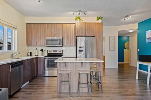 3417-215 Legacy Boulevard Se, Calgary, AB - Indoor Photo Showing Kitchen With Stainless Steel Kitchen With Upgraded Kitchen