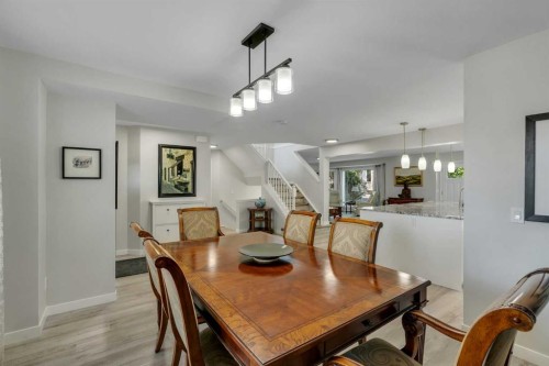 112 Hidden Vale Place Nw, Calgary, AB - Indoor Photo Showing Dining Room