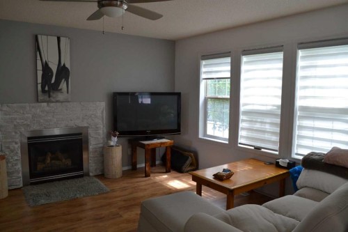 102 Citadel Mesa Close, Calgary, AB - Indoor Photo Showing Living Room With Fireplace