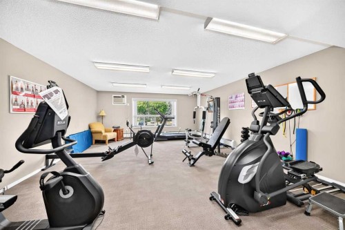 3425-3000 Millrise Point Sw, Calgary, AB - Indoor Photo Showing Gym Room