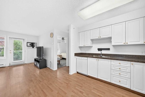 3425-3000 Millrise Point Sw, Calgary, AB - Indoor Photo Showing Kitchen With Double Sink