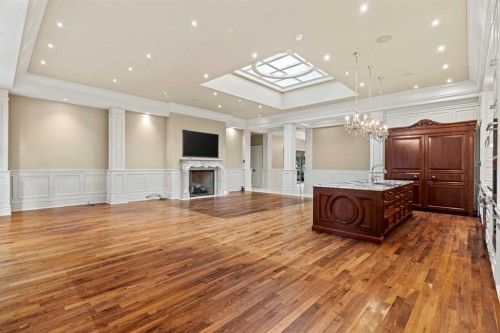 1020 Bel-Aire Drive Sw, Calgary, AB - Indoor Photo Showing Other Room With Fireplace