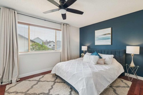 336 Mt Aberdeen Close Se, Calgary, AB - Indoor Photo Showing Bedroom
