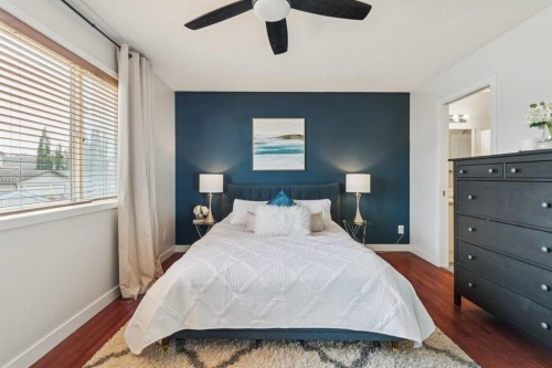 336 Mt Aberdeen Close Se, Calgary, AB - Indoor Photo Showing Bedroom