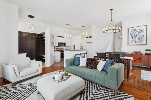 336 Mt Aberdeen Close Se, Calgary, AB - Indoor Photo Showing Living Room