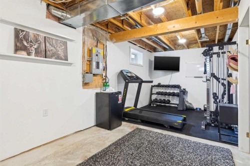 336 Mt Aberdeen Close Se, Calgary, AB - Indoor Photo Showing Gym Room