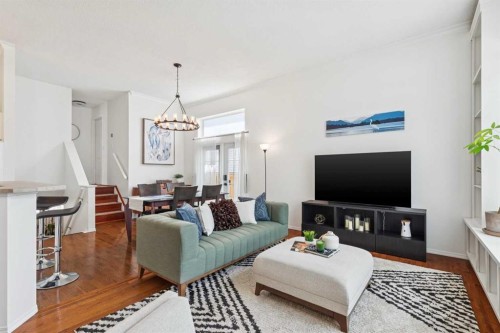 336 Mt Aberdeen Close Se, Calgary, AB - Indoor Photo Showing Living Room