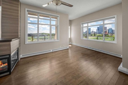 619-950 Centre Avenue Ne, Calgary, AB - Indoor With Fireplace