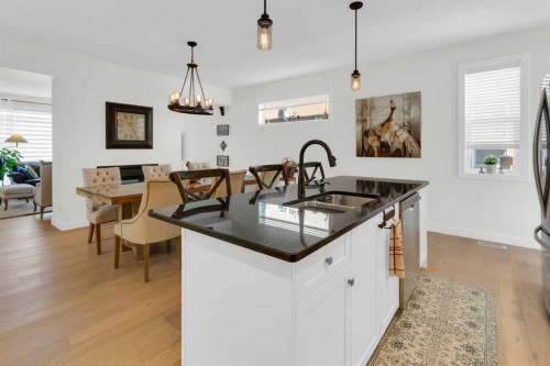 29 Sage Meadows Park Nw, Calgary, AB - Indoor Photo Showing Kitchen With Double Sink