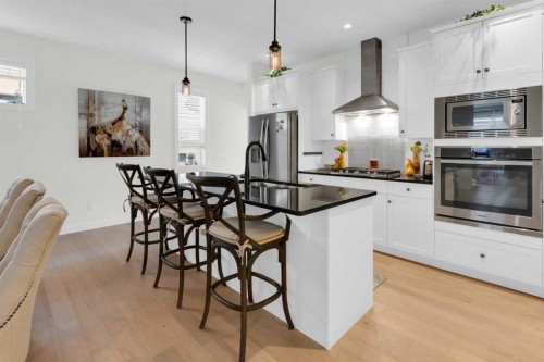 29 Sage Meadows Park Nw, Calgary, AB - Indoor Photo Showing Kitchen With Stainless Steel Kitchen With Upgraded Kitchen
