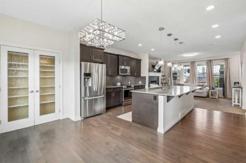 11 Legacy Crescent Se, Calgary, AB - Indoor Photo Showing Kitchen With Stainless Steel Kitchen With Upgraded Kitchen