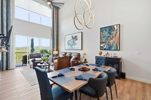 77 Wolf Hollow Villas Se, Calgary, AB - Indoor Photo Showing Dining Room