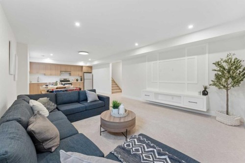 507 Waterford Rise, Chestermere, AB - Indoor Photo Showing Living Room