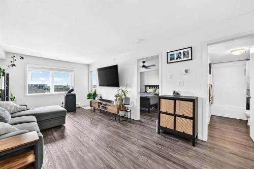 1406-181 Skyview Ranch Manor Ne, Calgary, AB - Indoor Photo Showing Living Room