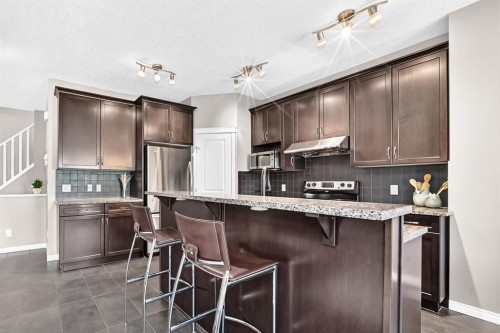 325 Kincora Glen Rise Nw, Calgary, AB - Indoor Photo Showing Kitchen With Upgraded Kitchen