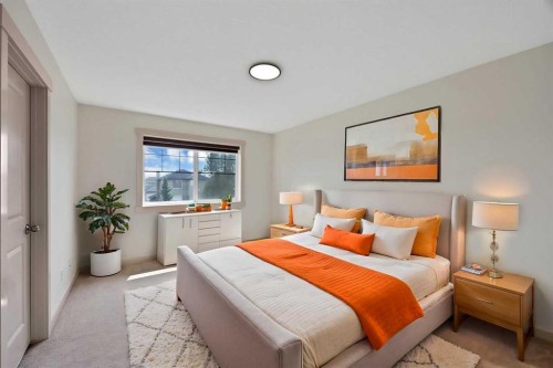 130 Panamount Road Nw, Calgary, AB - Indoor Photo Showing Bedroom