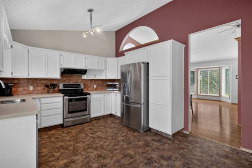 105 Riverview Court Se, Calgary, AB - Indoor Photo Showing Kitchen With Stainless Steel Kitchen With Double Sink