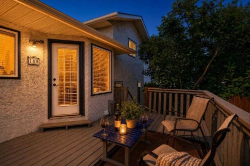 105 Riverview Court Se, Calgary, AB - Outdoor With Deck Patio Veranda With Exterior