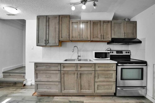1015 Maitland Way Ne, Calgary, AB - Indoor Photo Showing Kitchen With Double Sink