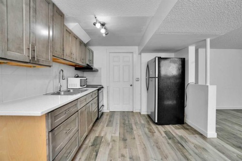 1015 Maitland Way Ne, Calgary, AB - Indoor Photo Showing Kitchen With Double Sink